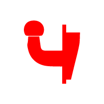 Tow Ball Coupling Red Tow Coupling Icon of the tow ball
