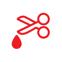 Low Level Water Cut Off Scissor Icon Cutting Water Representing a Low Level Water Cut Off