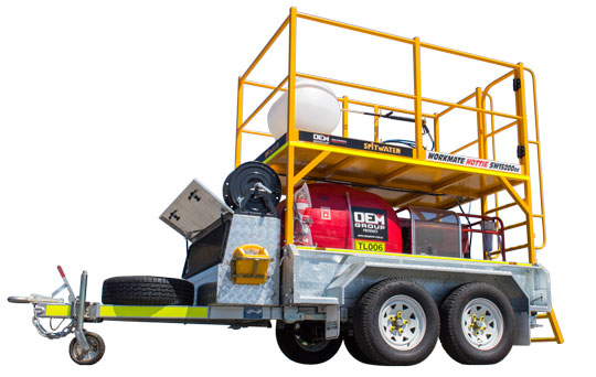 Workmate Hottie Industrial Hot Water Diesel Powered Pressure Cleaning Trailer