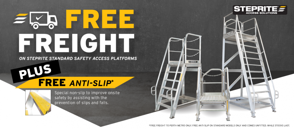 Steprite Promotion Free Freight to The Metro Area in perth