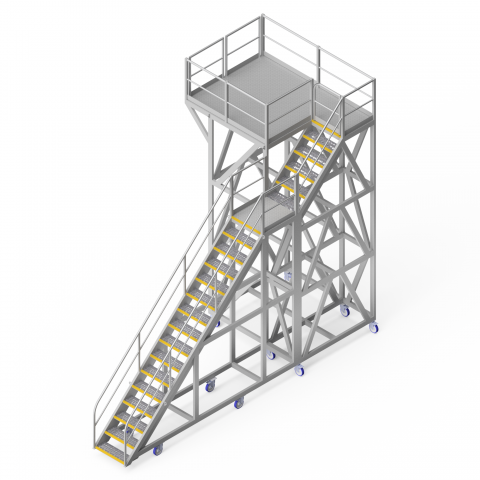 OEM00378 Reclaimer 2-Tier Safety Access Platform
