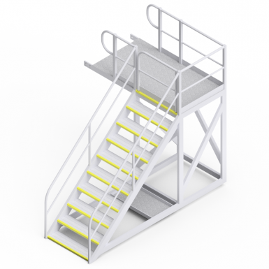 Train Loadout Hatch Inspection Platform