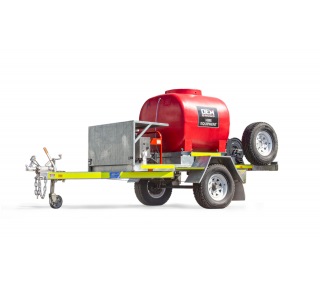 TSA-15210DEM High Pressure Cleaning Trailer Single Axle on White Background Product Shot