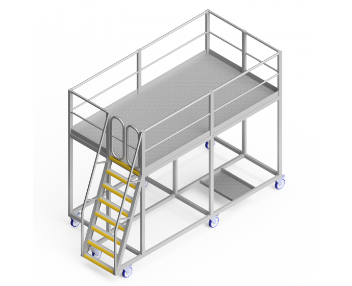 OEM00189 Train Loadout platform Rendered on white background