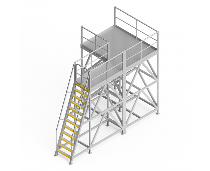 Train Loadout Safety Access Platform Fixed