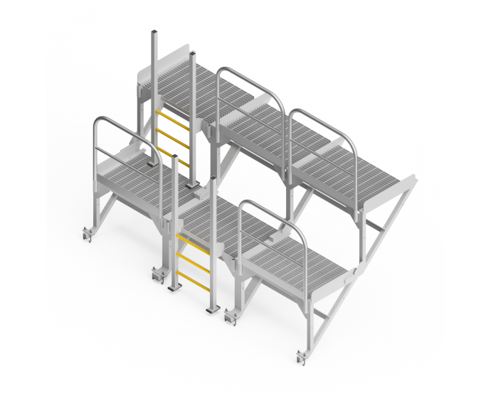 OEM00536 Product Screen Rollout Chute  Safety Access Platform