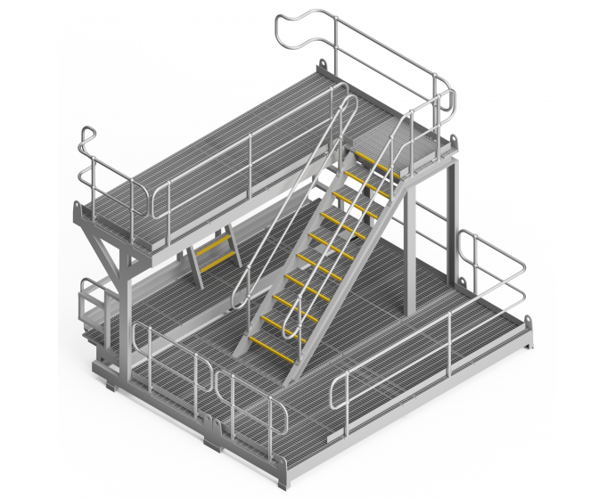 OEM01299 Vibrating Screen Wear Liner Change Out  Safety Access Platform