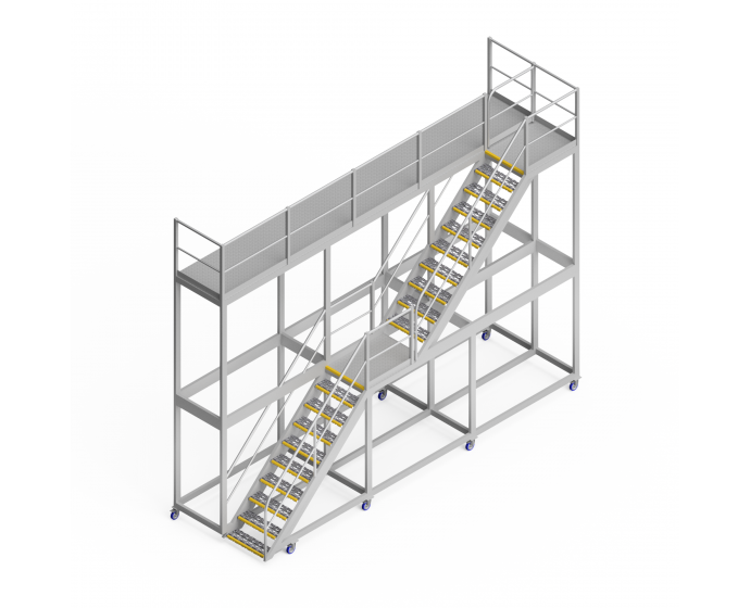 OEM00564 2 Tier Mining Truck Tray Safety Access Platform 785D 