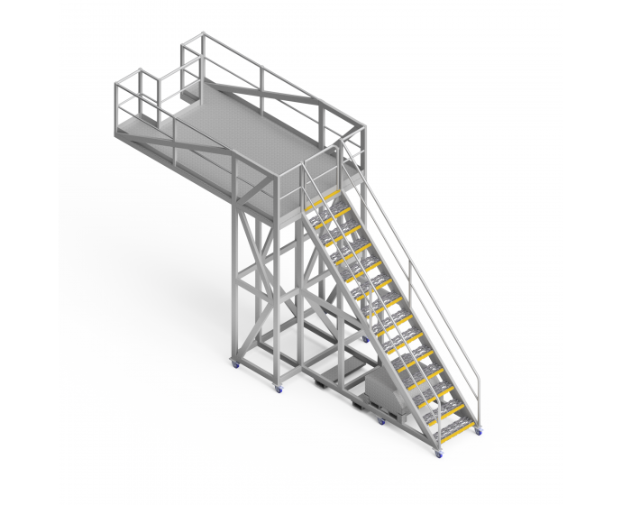 OEM01077 Extended Lift Cylinder Safety Access Platform MODEL A D10