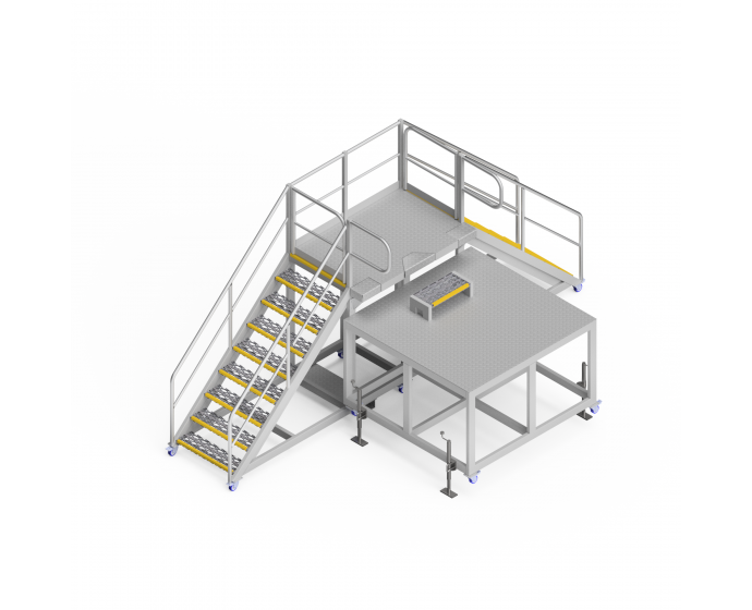 OEM01255 2 Work Area Radiator Safety Access Platform 793F