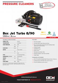 Spitwater Box Jet Turbo 890_Product Flyer