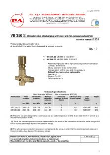 PA VB350S Tech Data