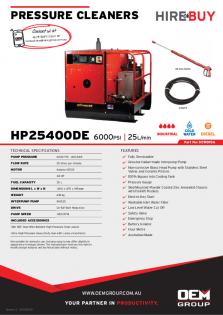 Spitwater HP25400DE_Product Flyer