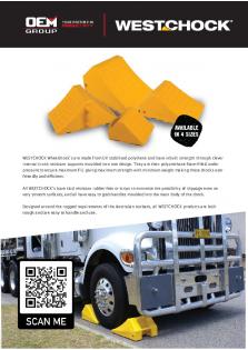 OEM Group WESTCHOCK  Wheel Chocks QR Code Flyer