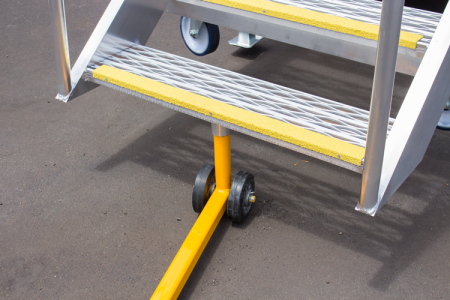 Closeup of hitch for Qantas Safety Access Platform