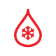 Cold Water Icon in Red
