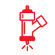 Detergent Injector Symbol in Red