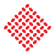 Checkerplate Symbol in red and white